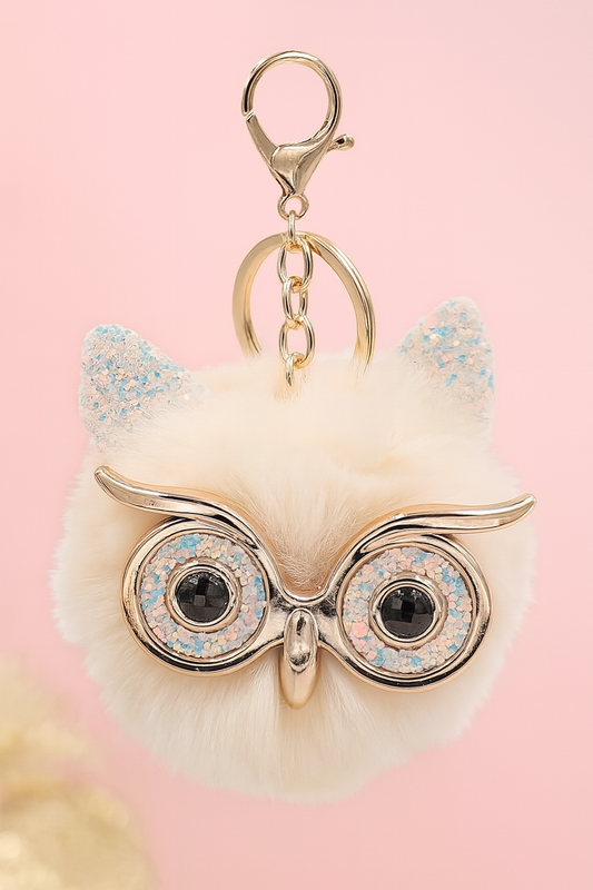 Owl Bag Charm, Keychain