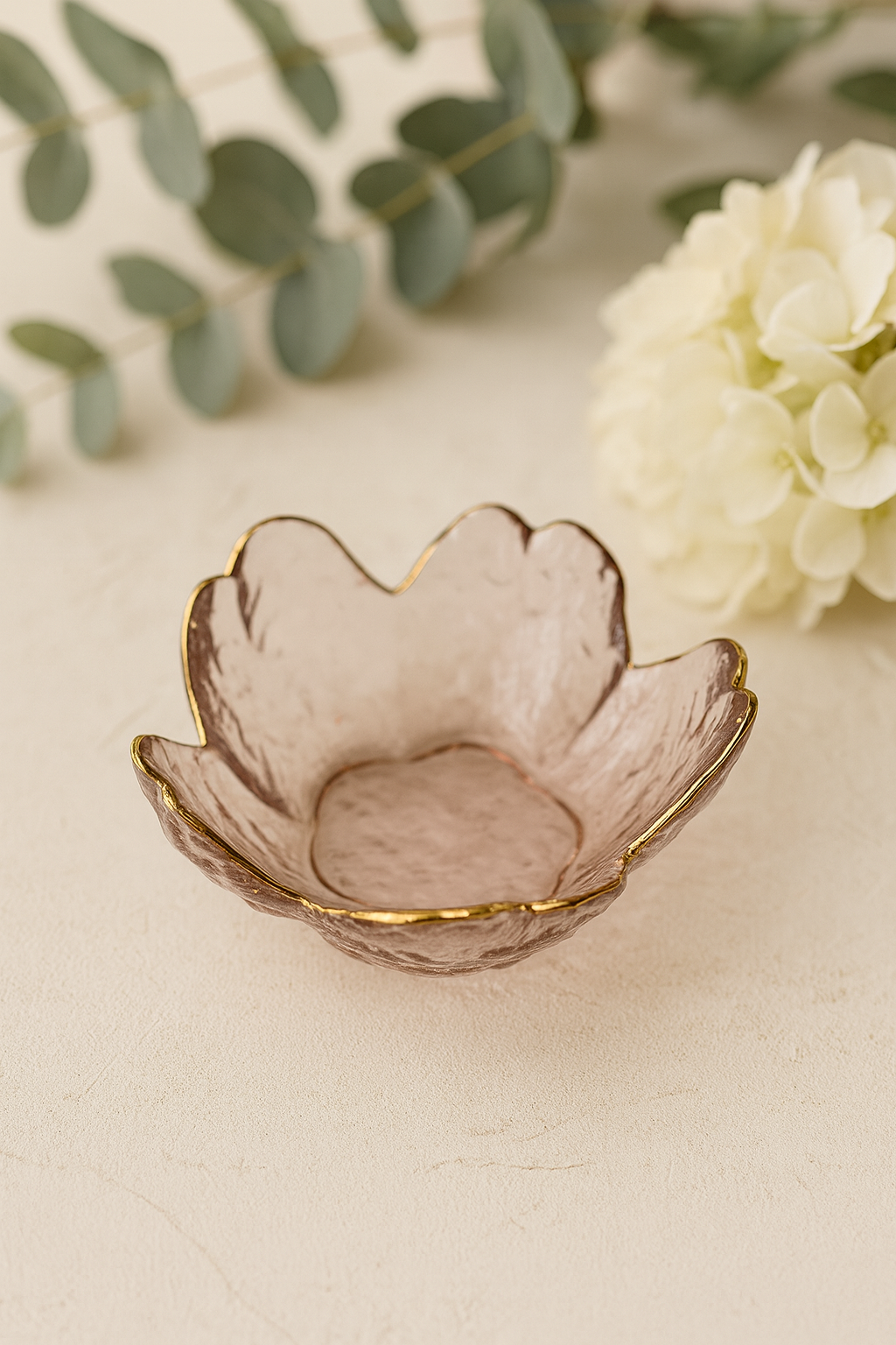 Flower Petal Trinket Bowl, Jewelry Dish