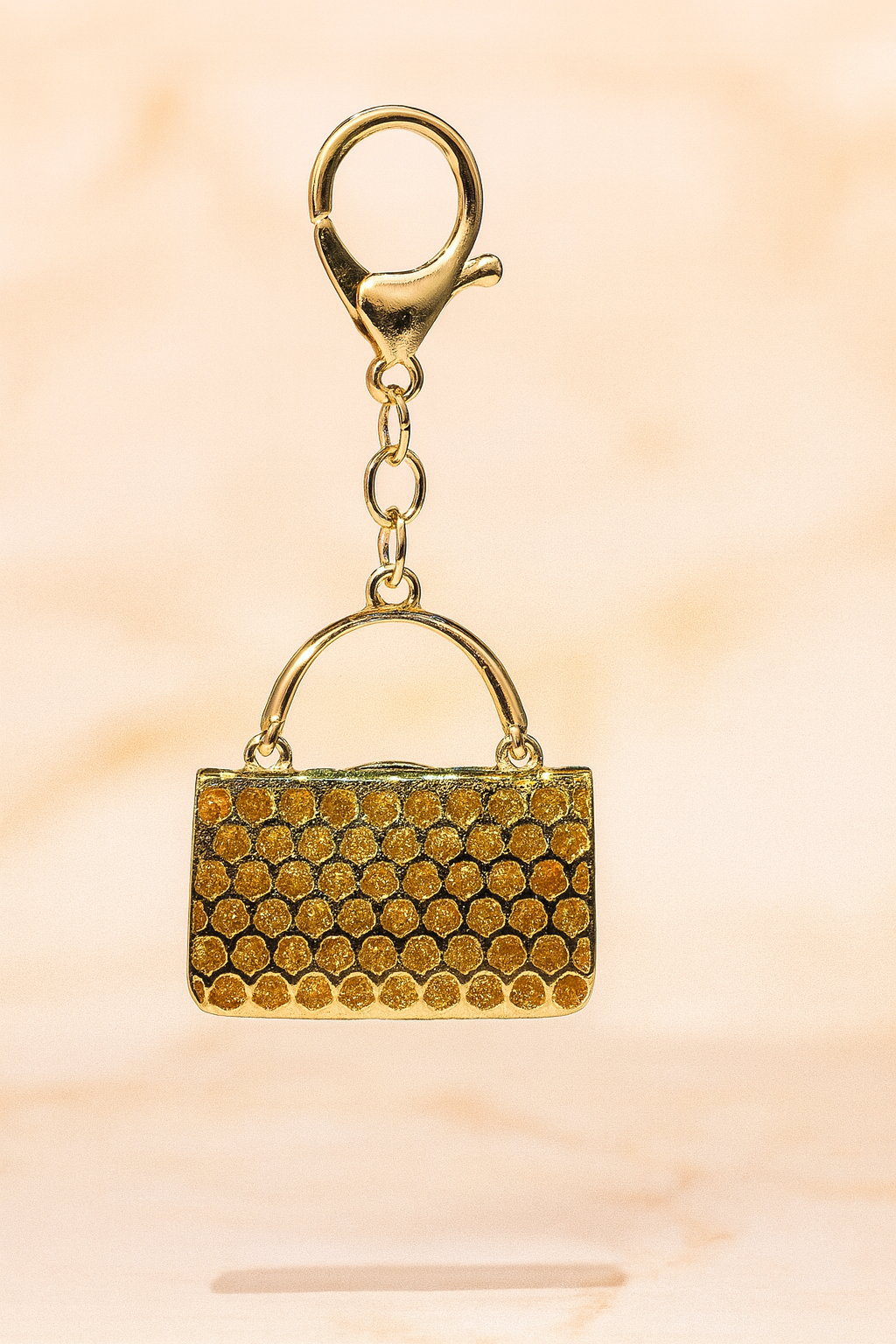 Blue Rhinestone Handbag, Purse Bag Charm, Keychain